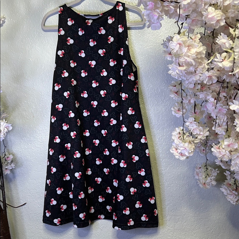 Black Dress with Cherry Print - Picture 1 of 5